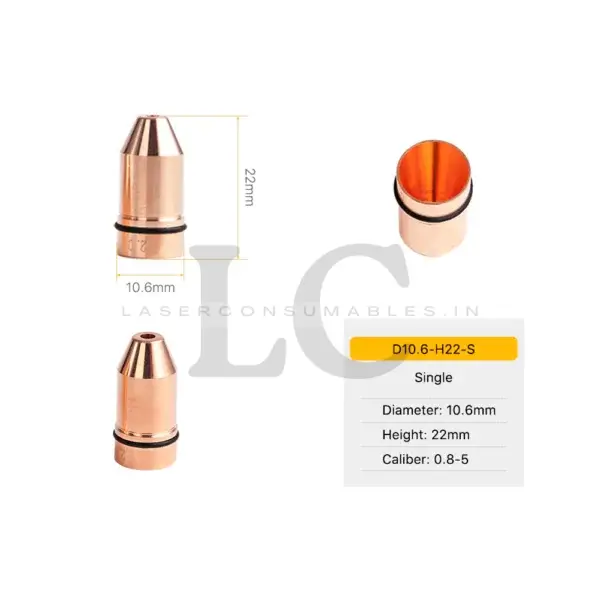 LASER NOZZLE D11 TYPE D (BULLET TYPE) SINGLE LAYER