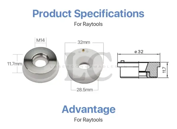 Ceramic Nozzle Holder D32 M14 - Image 3